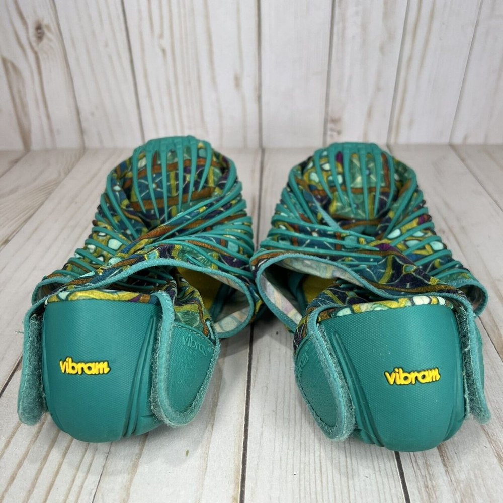 Vibram Women's Teal and Multicolor FiveFingers Athletic Shoes - Picture 5 of 7